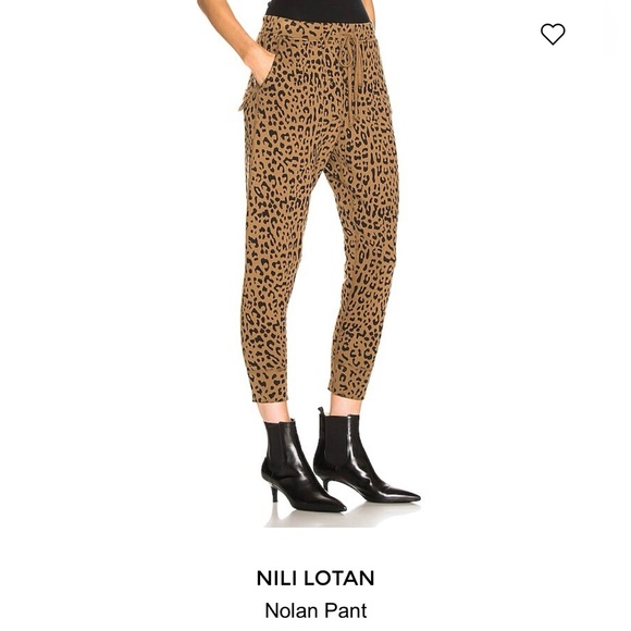 Nili Lotan Nolan sweatpants - Whiskey Leopard Print - Picture 5 of 9
